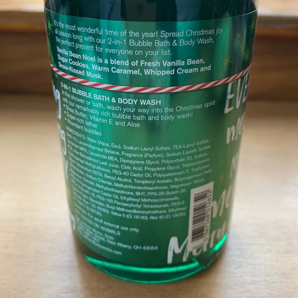 Two Vanilla Bean Noel 2 in 1 Bubblebath & Body Wash - Picture 2 of 2
